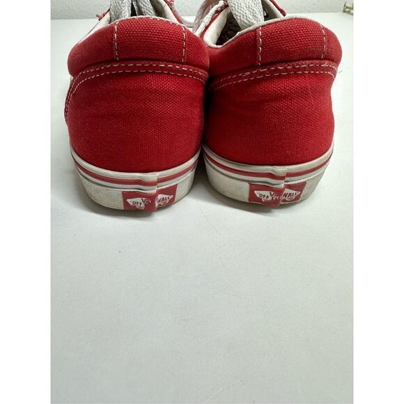 Vans Old Skool Sneakers Red Men's 9.5 Canvas Lace Up Low 500714 - Picture 4 of 10